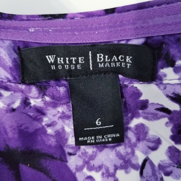 Purple Floral Chiffon Layered Dress - Picture 4 of 8